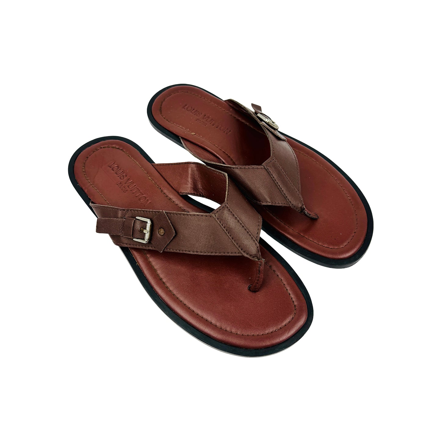 Louis Vuitton Men's Leather Sandal Slippers (Size 43)