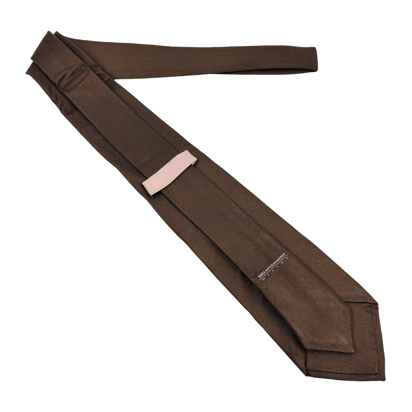 Brian & Barry Milano Dark Brown Tie (Size Regular)