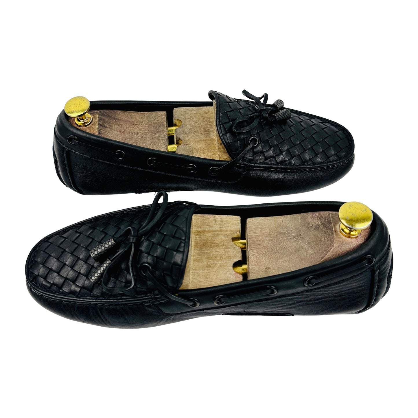 Bottega Veneta Men's Black Driver Loafers (Size 42)