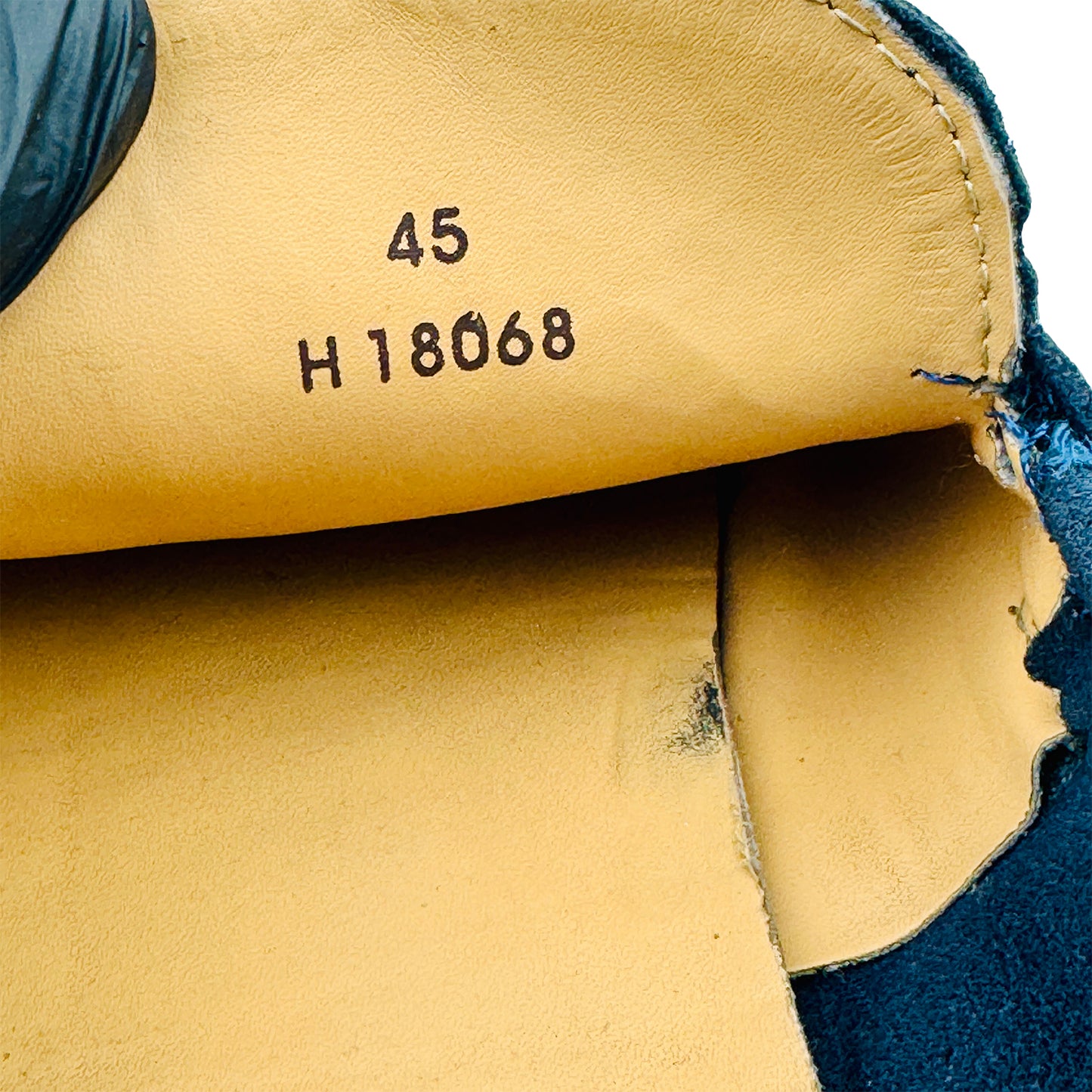 Loro Piana Summer Charms Walk Navy Loafers (Size 45) - H18068