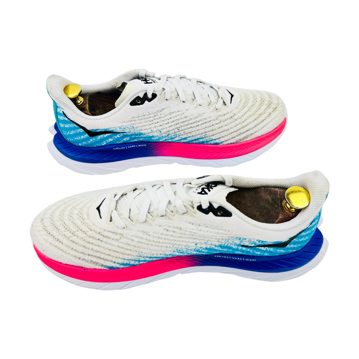 Hoka Mach 5 'White Scuba Blue' Shoes (Size 42.5) - 1127893-WSBB