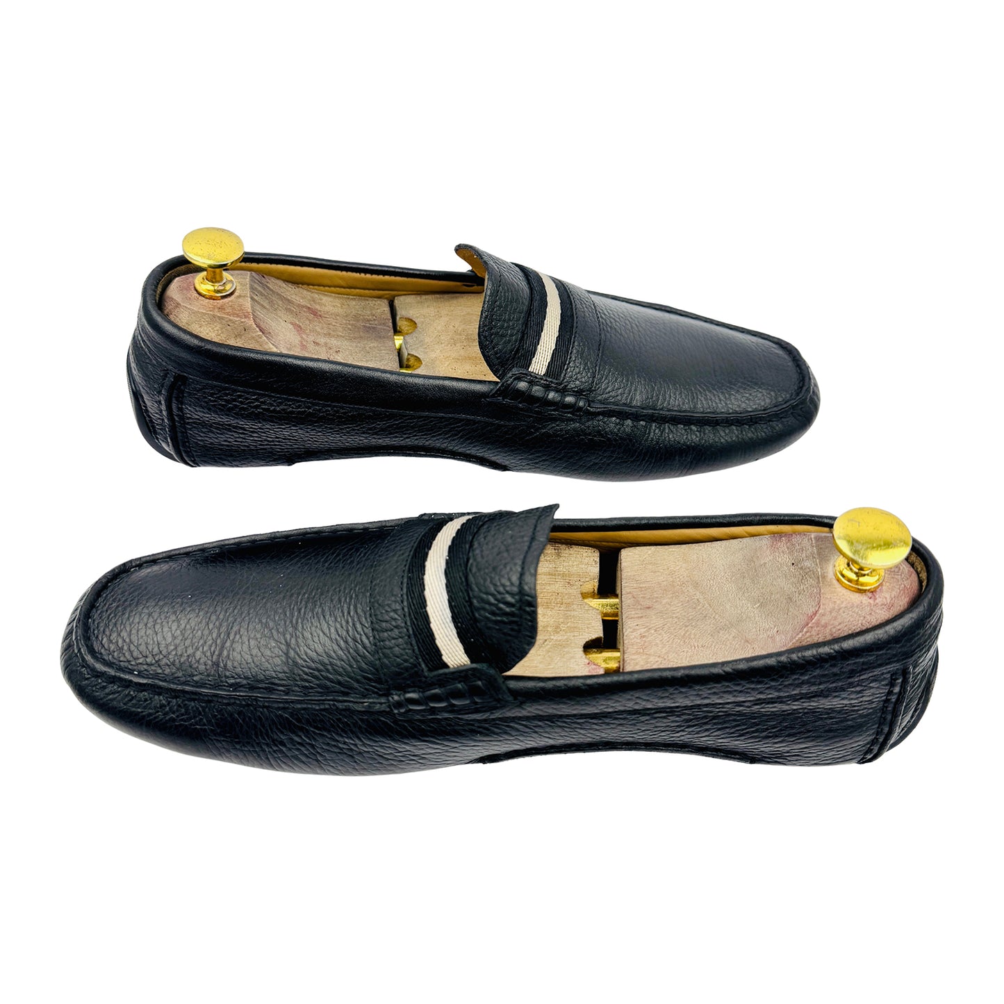 Bally Men's Pilot Driver Grained Leather Loafers (Size 42/42.5)