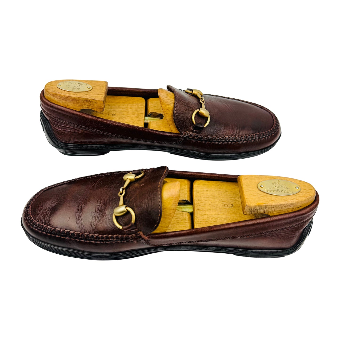 Gucci Men's Brown Horsebit Driving Loafer (Size 42.5)
