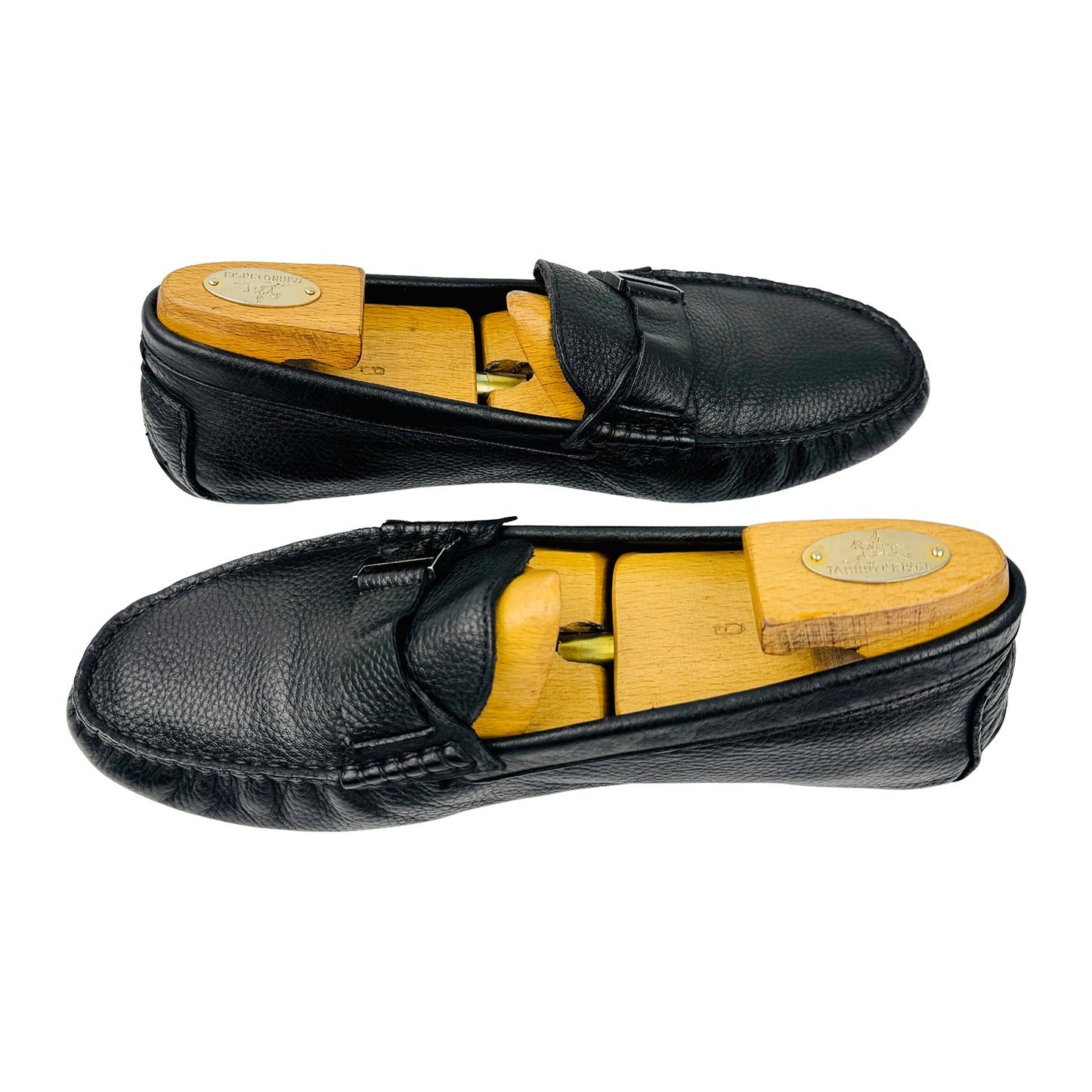 Versace Black Medusa Plaque Loafers (Size 42)
