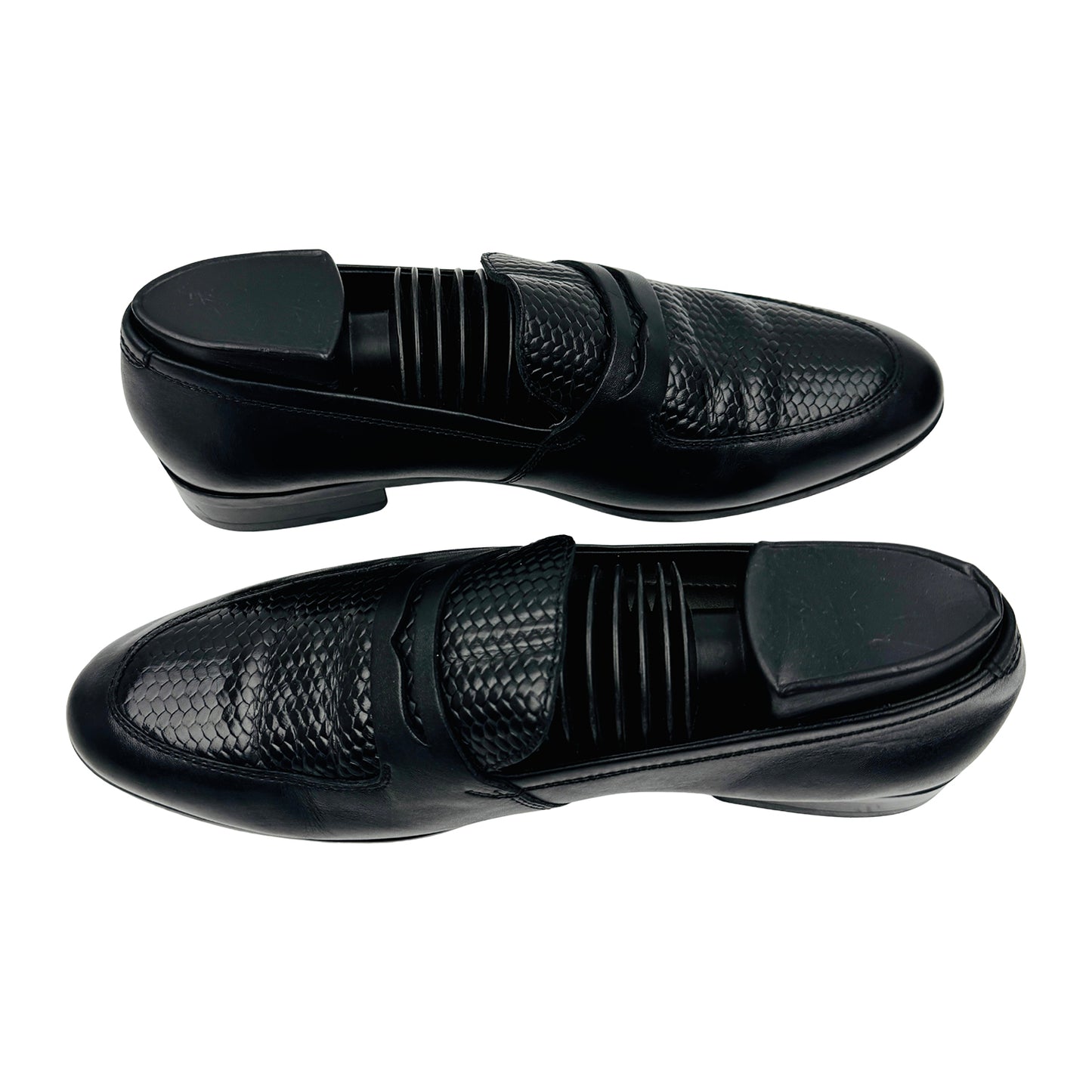 Rosso Brunello Black Leather Loafers (Size 40/40.5)