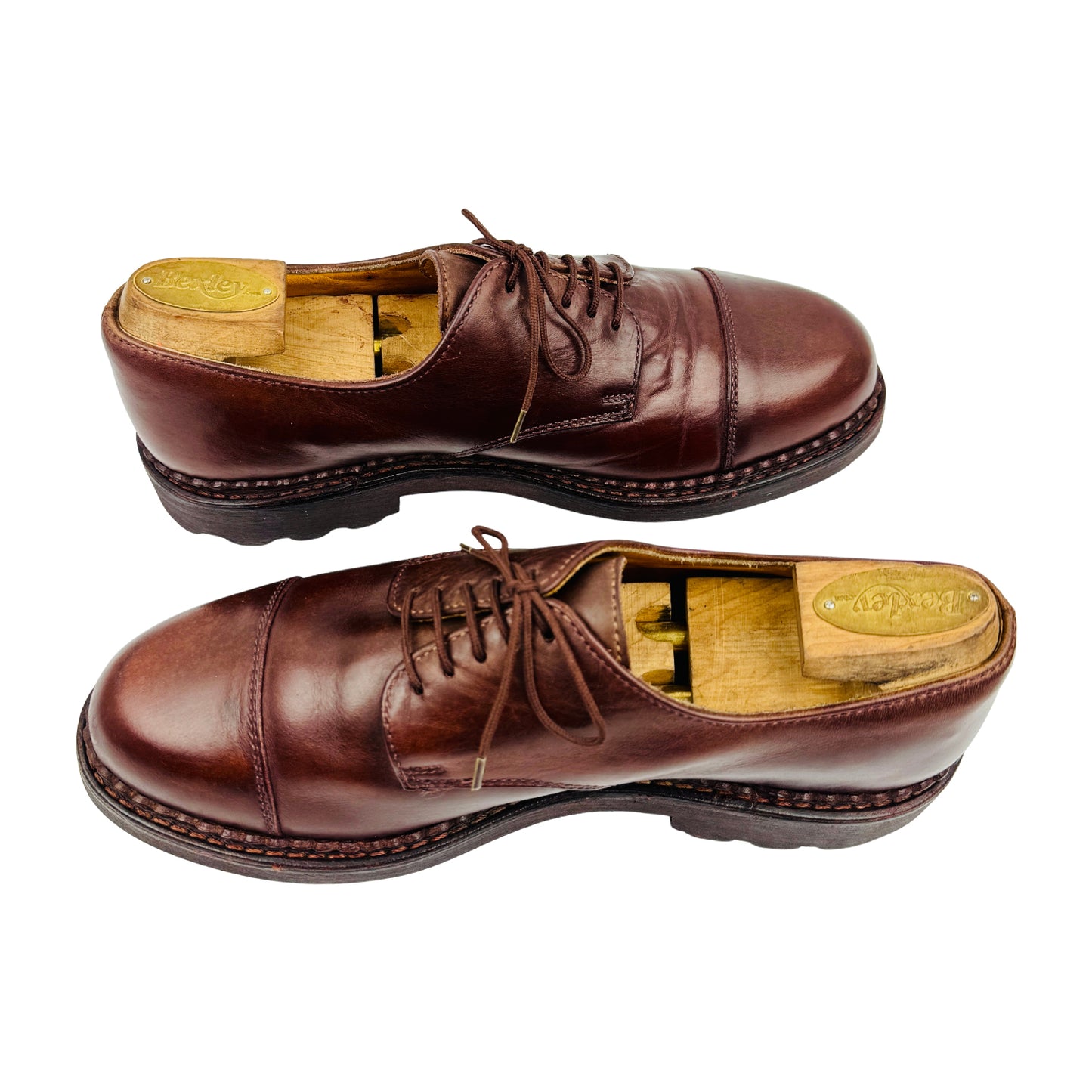 Bally Brown Leather Lace Up Shoes (Size 42)