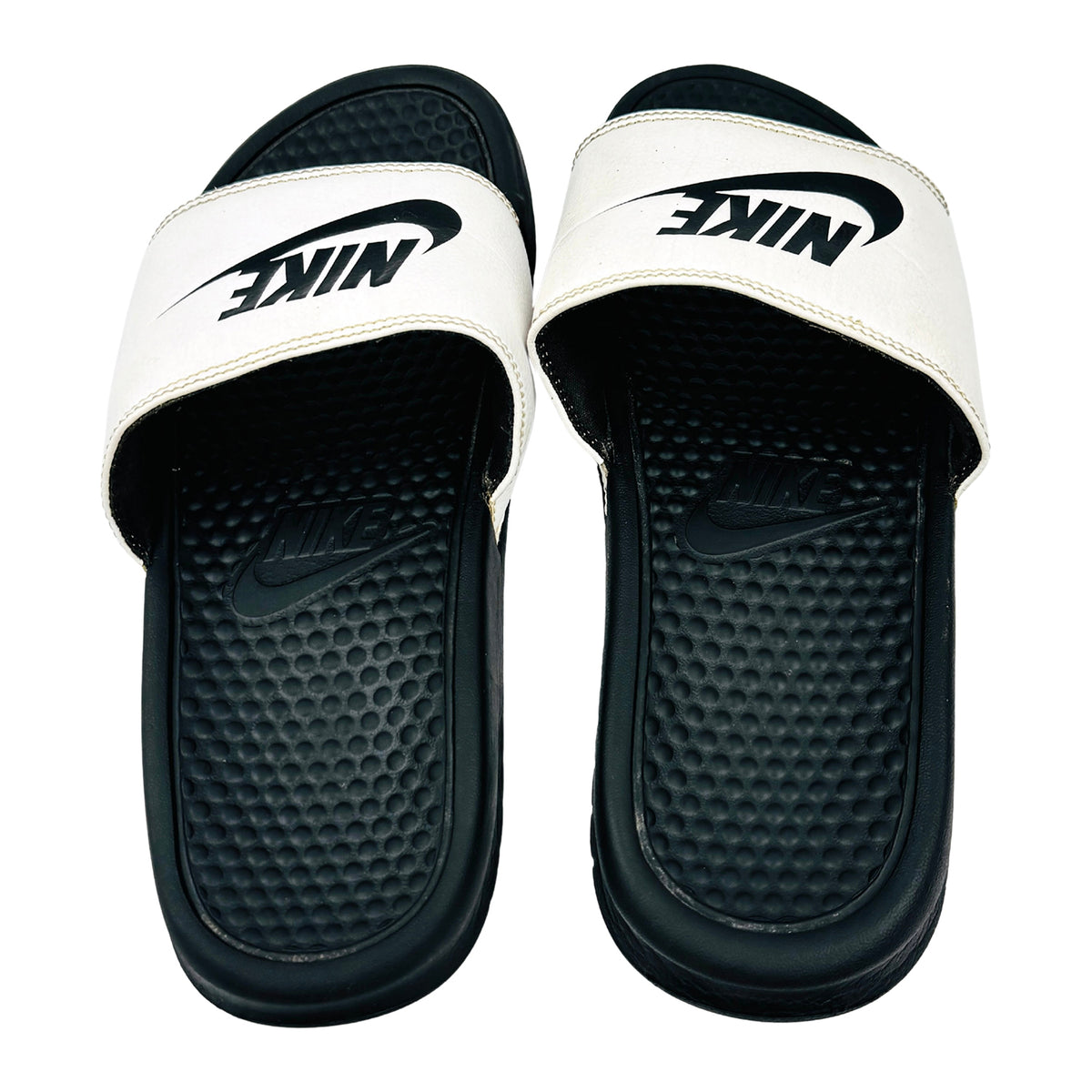 Nike Benassi JDI 'Black White' Slides (Size 41) - 343880-100