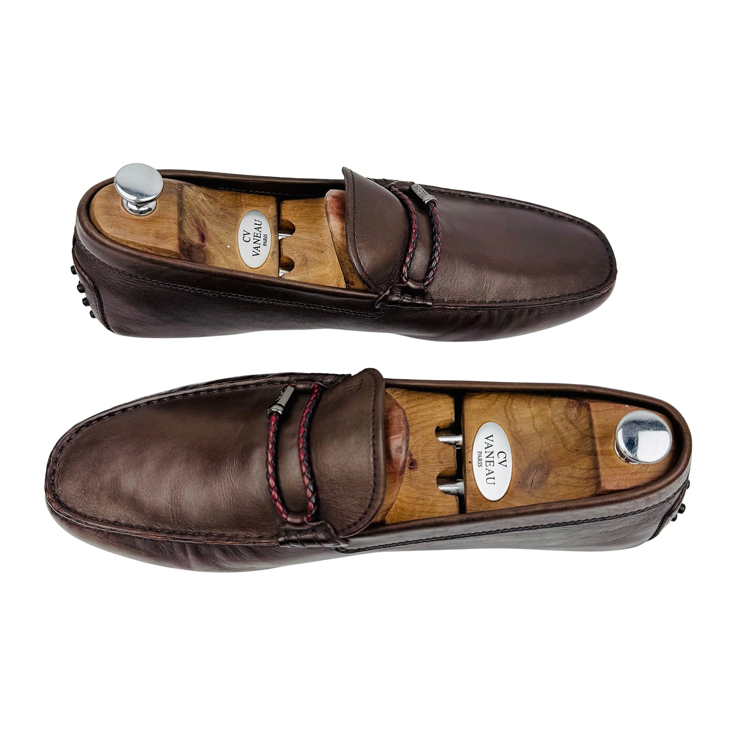 Tod's Men's Brown Calf Leather Loafers (Size 44/44.5)