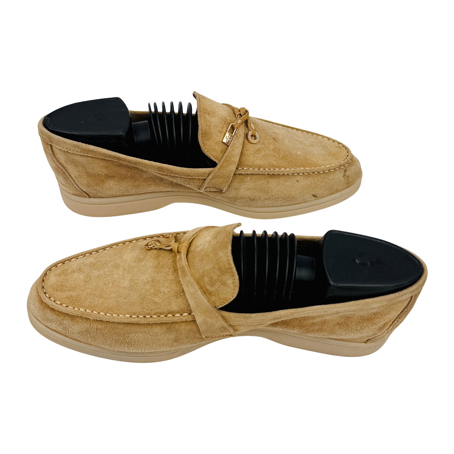 Loro Piana Summer Walk Beige Loafers (Size 40/40.5) - Z62816