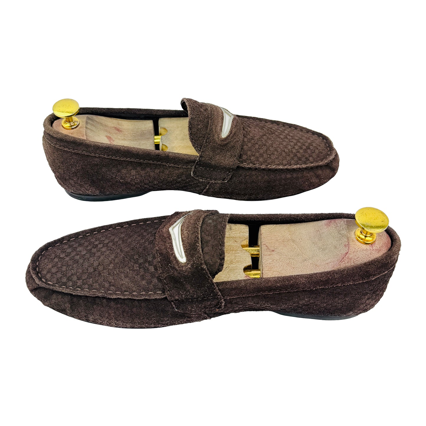Louis Vuitton Men's Brown Suede Loafers (Size 41.5/42)