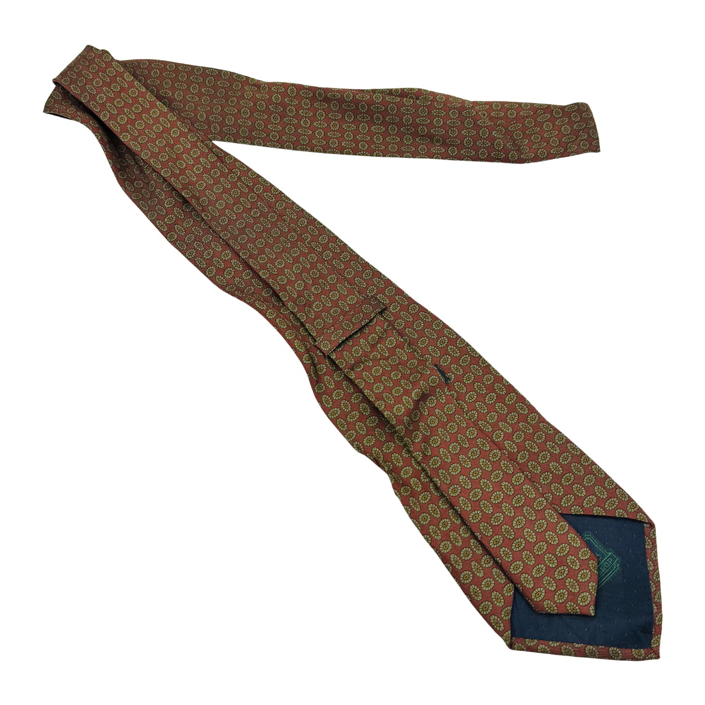 Bishop & Bishop Brick Red 'Geometric Pattern' Tie (Size Regular)
