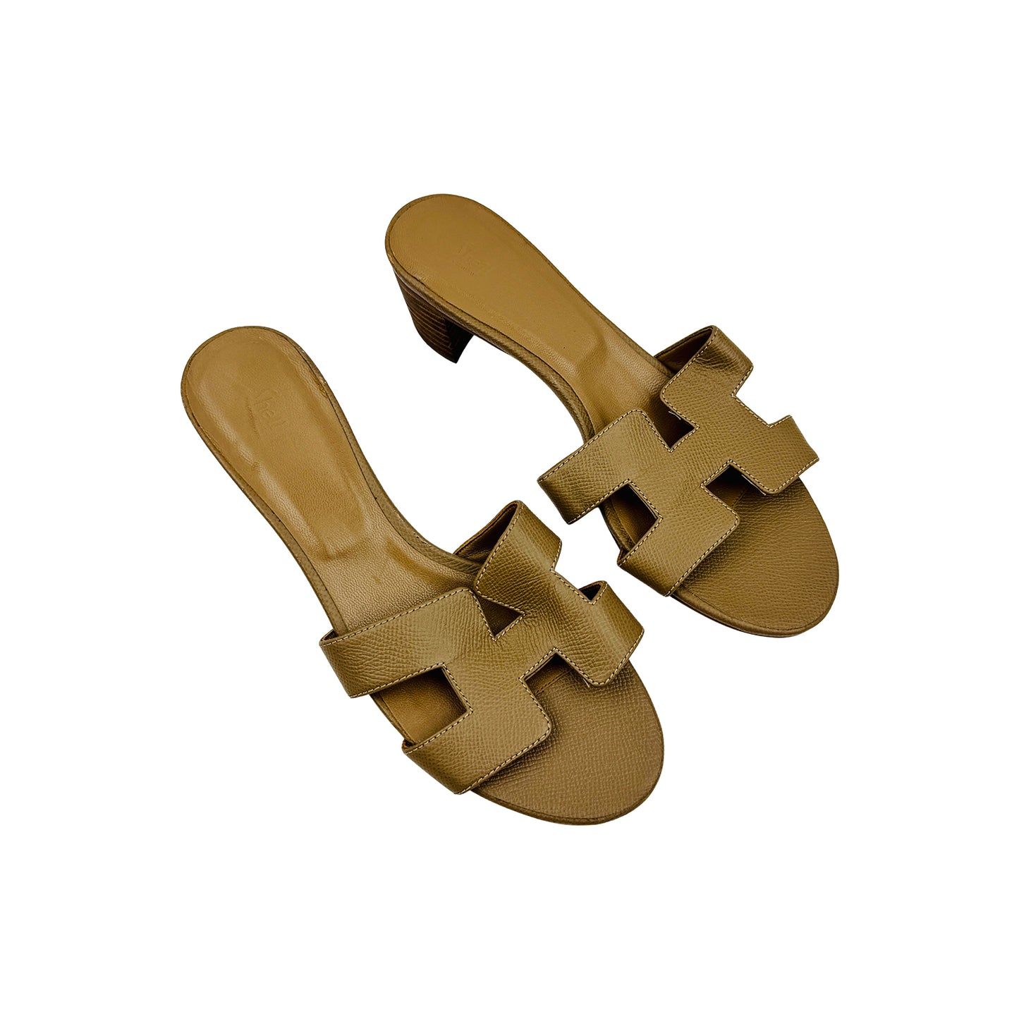 Christine Sheii Women's Beige Block Heels (Size 38)