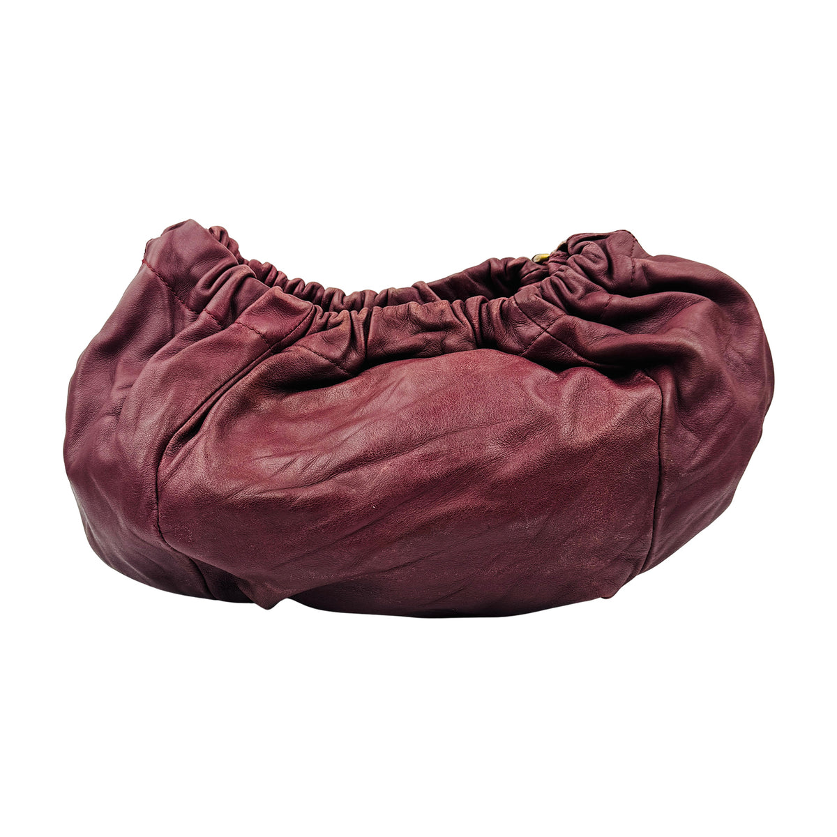 Salvatore Ferragamo Vara Bow Pleated Slouchy Hobo Bag
