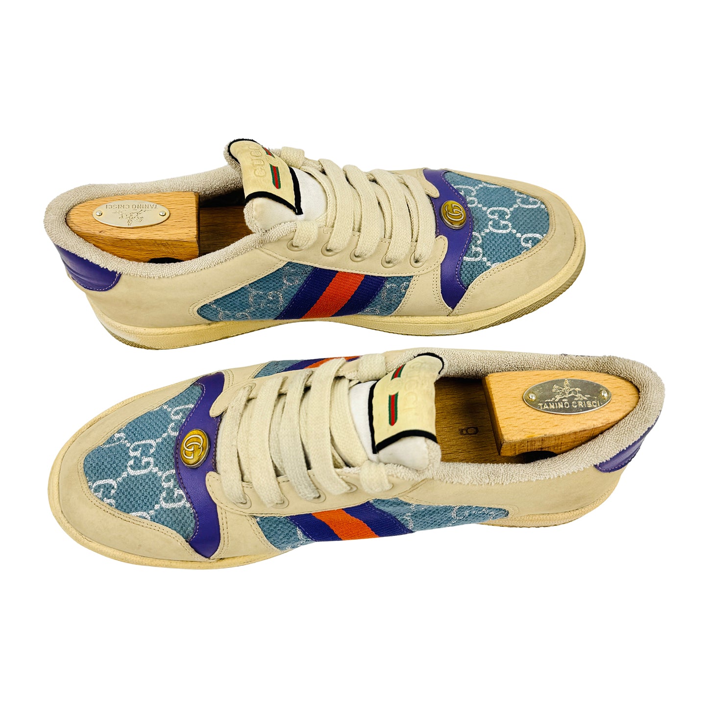 Gucci Screener Beige Sneakers (Size 42.5)