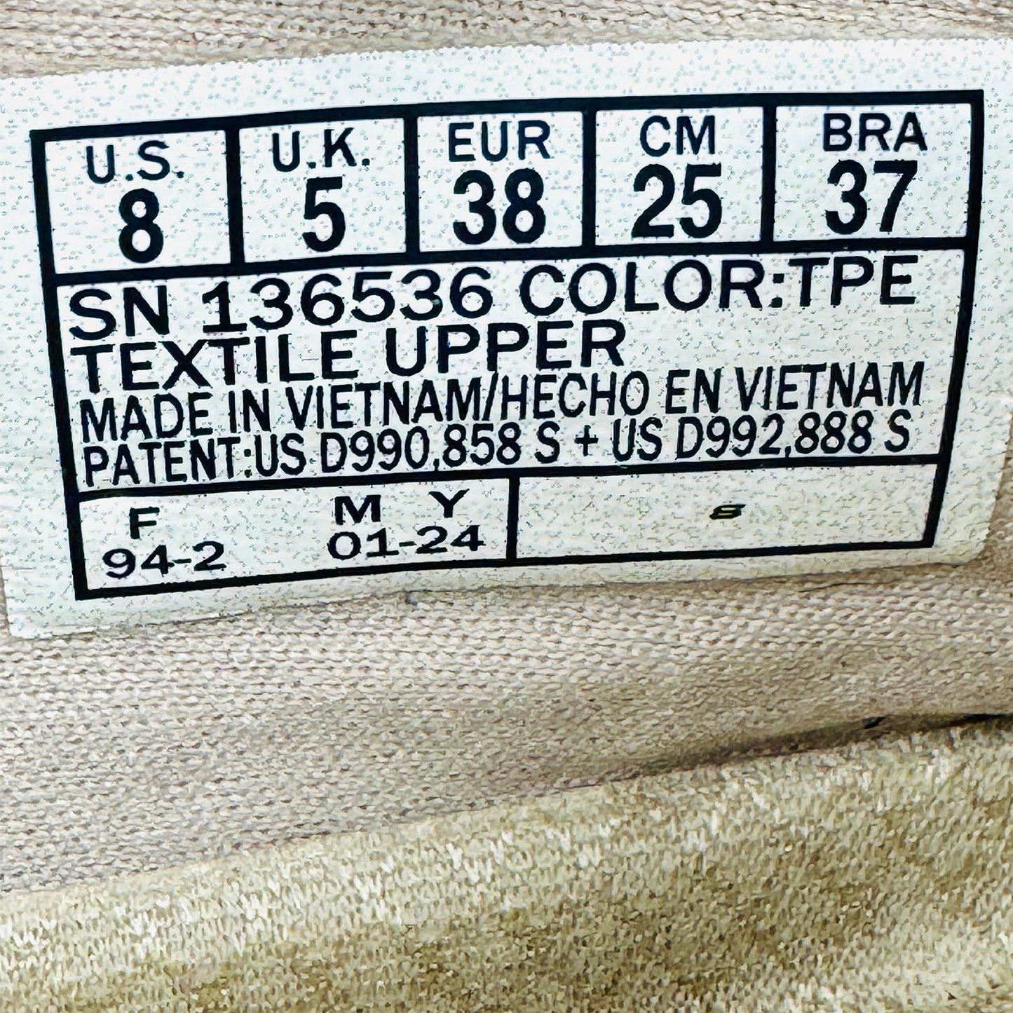 Skechers On-the-GO Flex - Palmilla Shoes (Size 38) - 136536 TPE