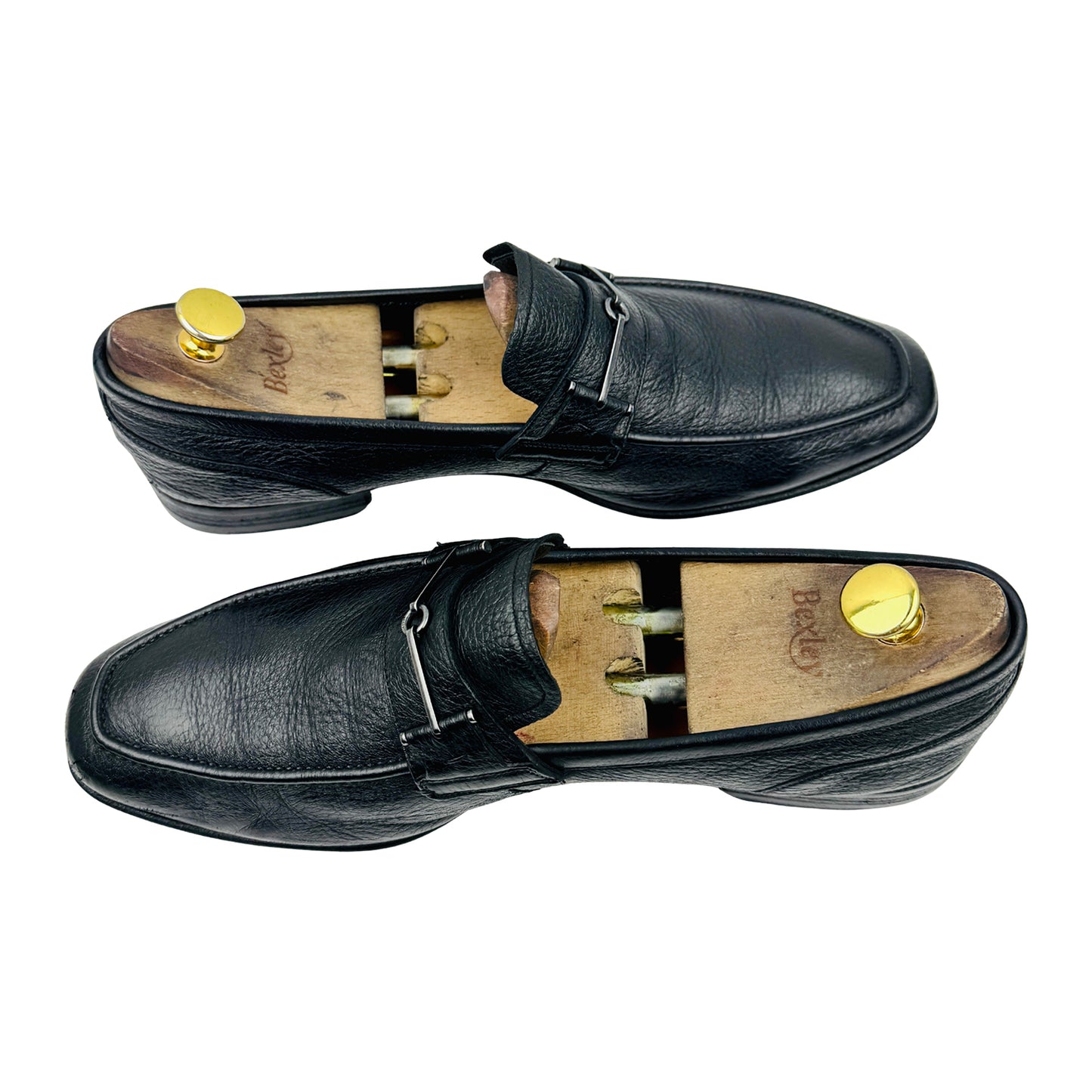 Bally Men's Black Leather Loafers (Size 43.5)
