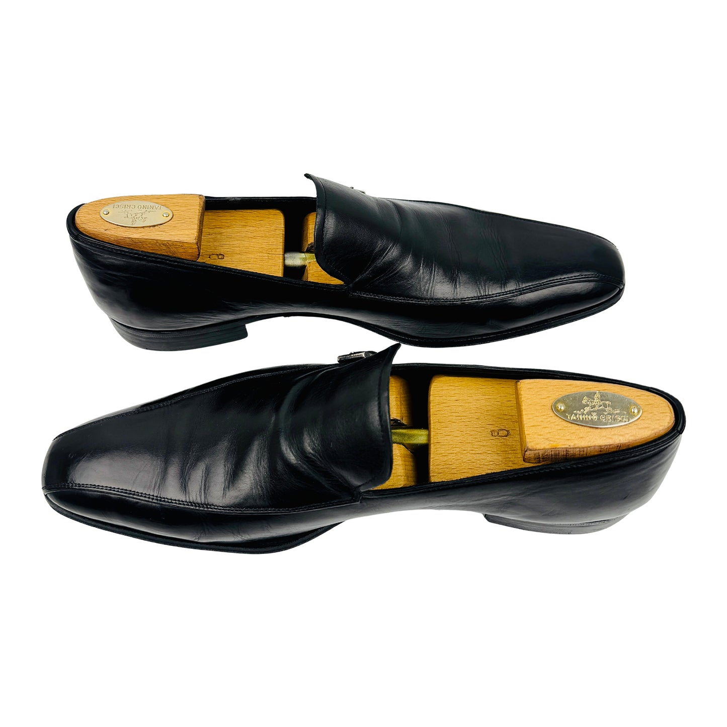 Prada Men's Black Single Monk Strap Shoes (Size 43)
