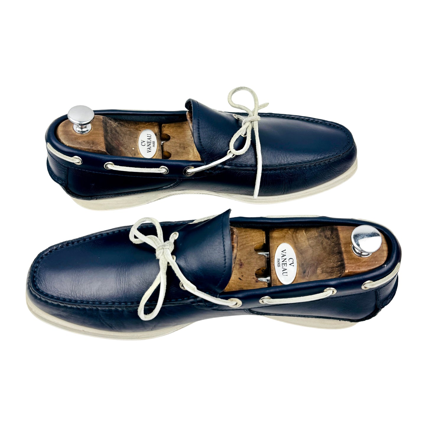 Salvatore Ferragamo Men’s Leather Boat Shoes (Size 44)