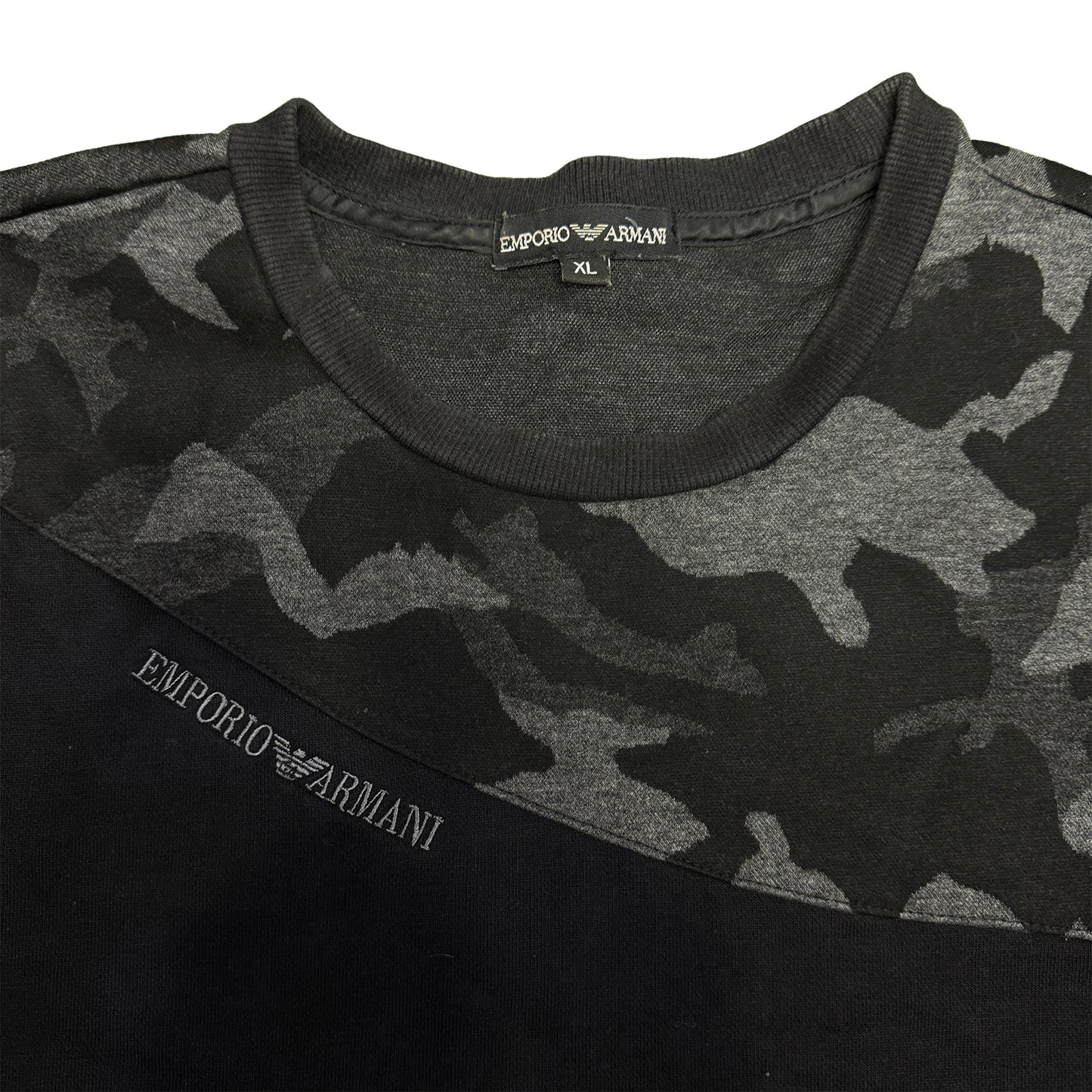Emporio Armani Men's Dark Grey Sweatshirt (Size Small)