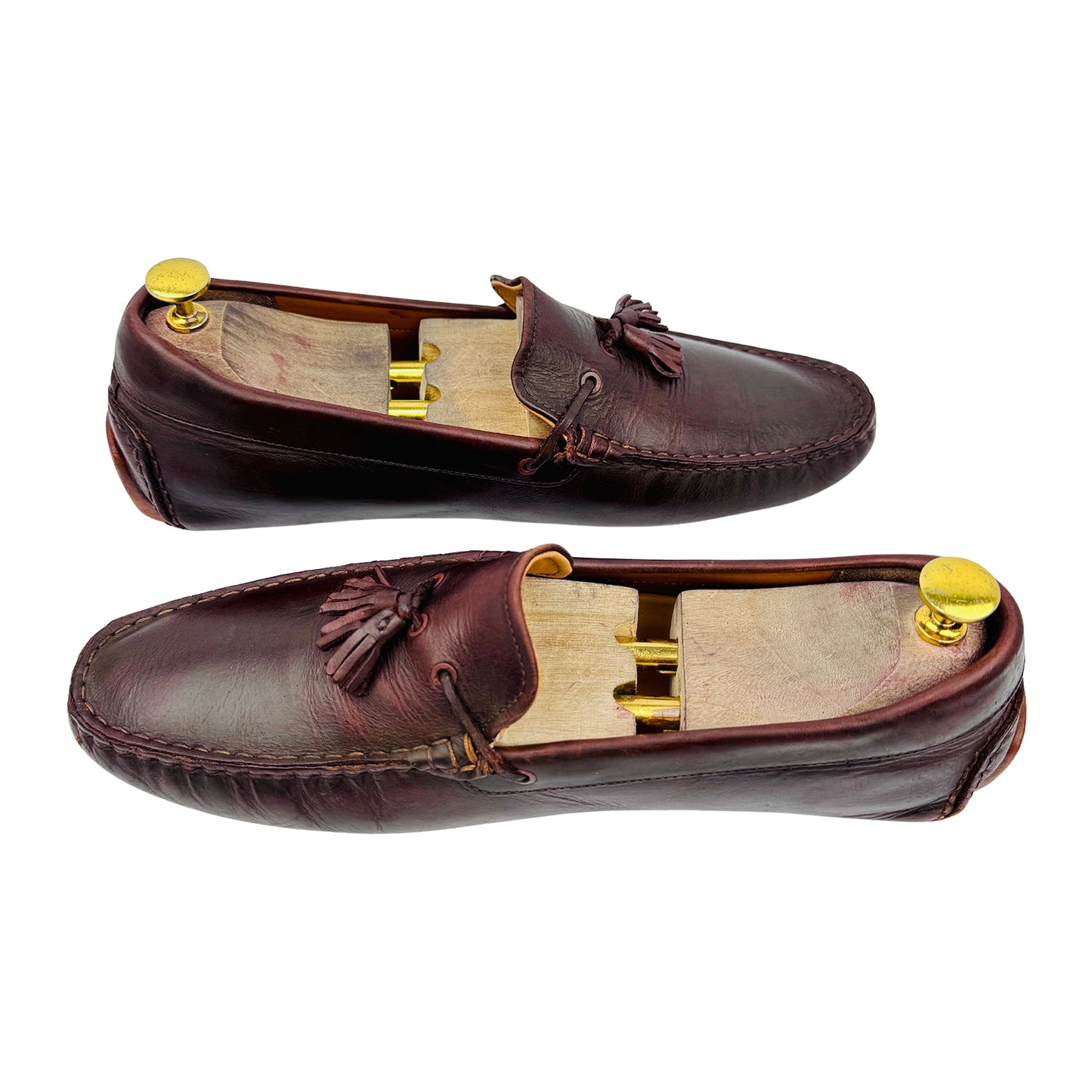 Lacoste Burgundy Tassel Loafers (Size 44.5) - 7-40CMA003577T
