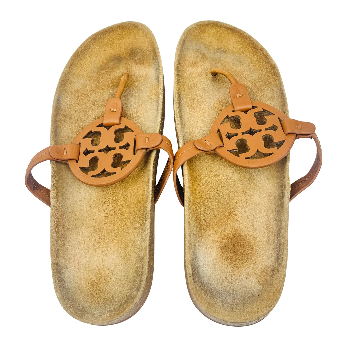 Tory Burch Miller Cloud Light Brown Sandal Slippers (Size 41)