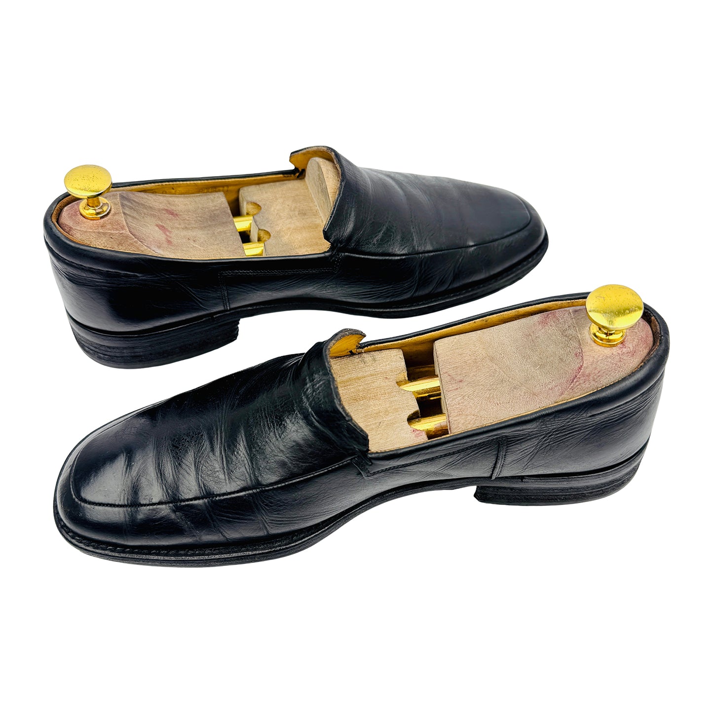 Bally Men's Black Leather Loafers (Size 42.5/43)