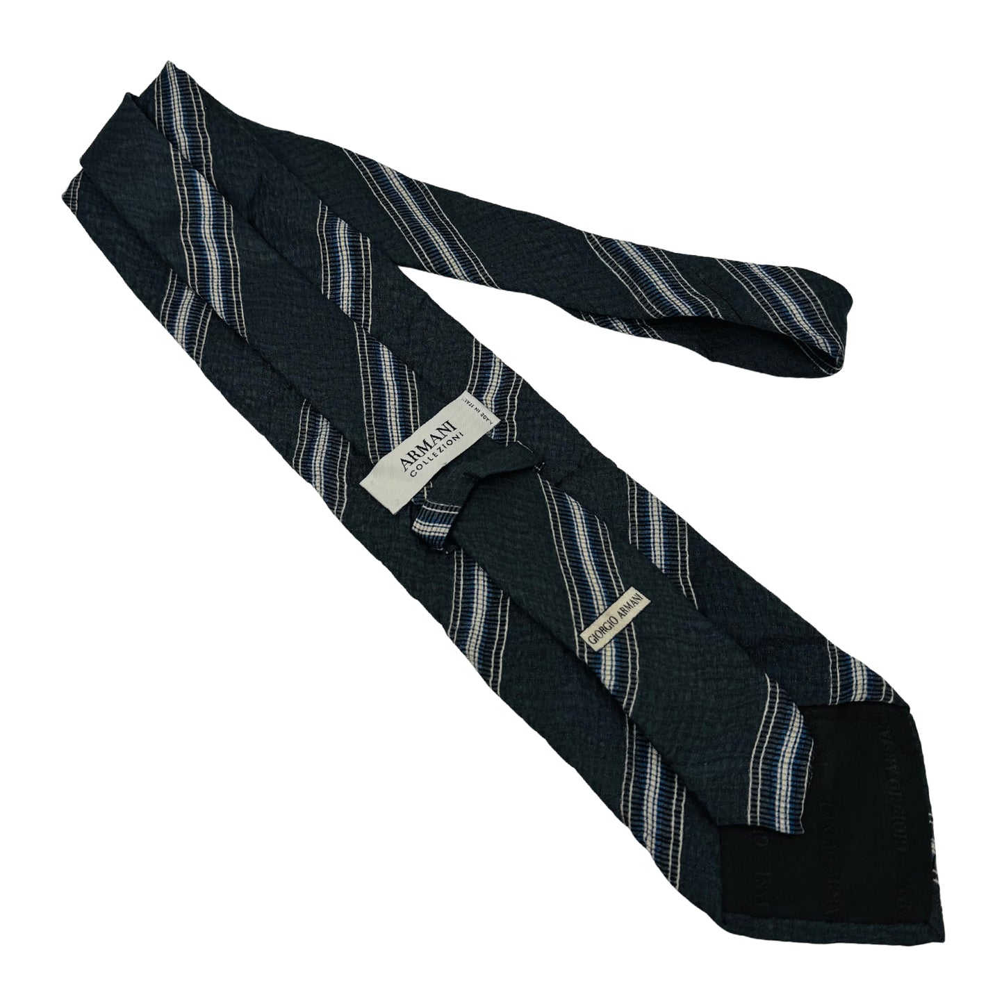 Giorgio Armani Dark Navy Silk Tie (Size Regular)