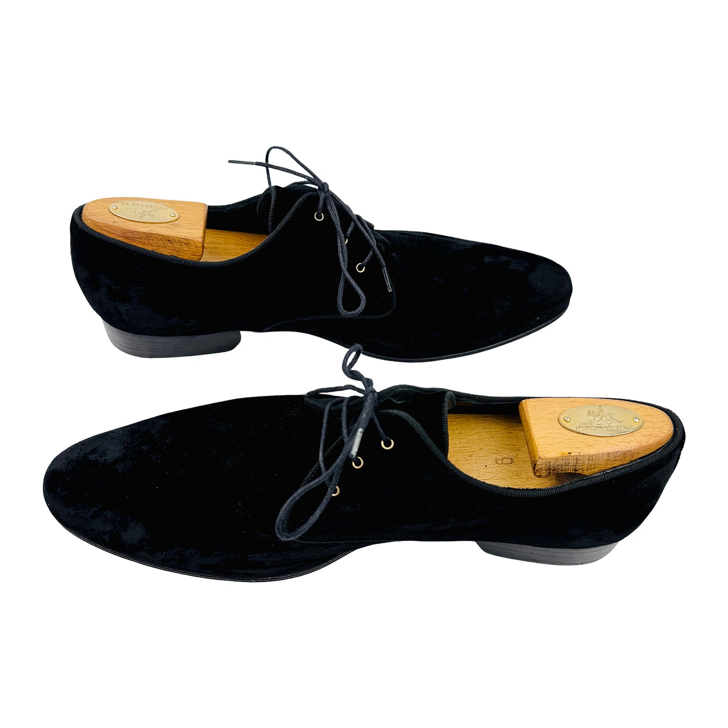Dolce & Gabbana Black Velvet Derby Shoes (Size 43/43.5)