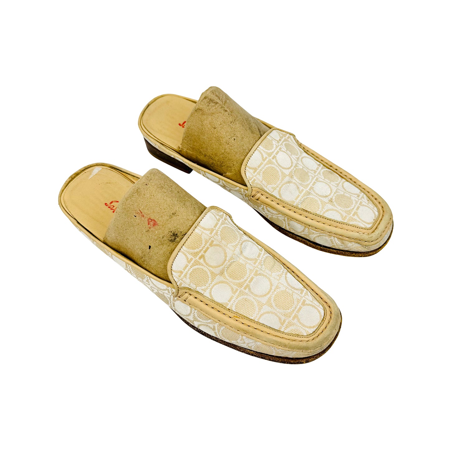 Salvatore Ferragamo Signature 'Ivory' Mules (Size 38.5/39)