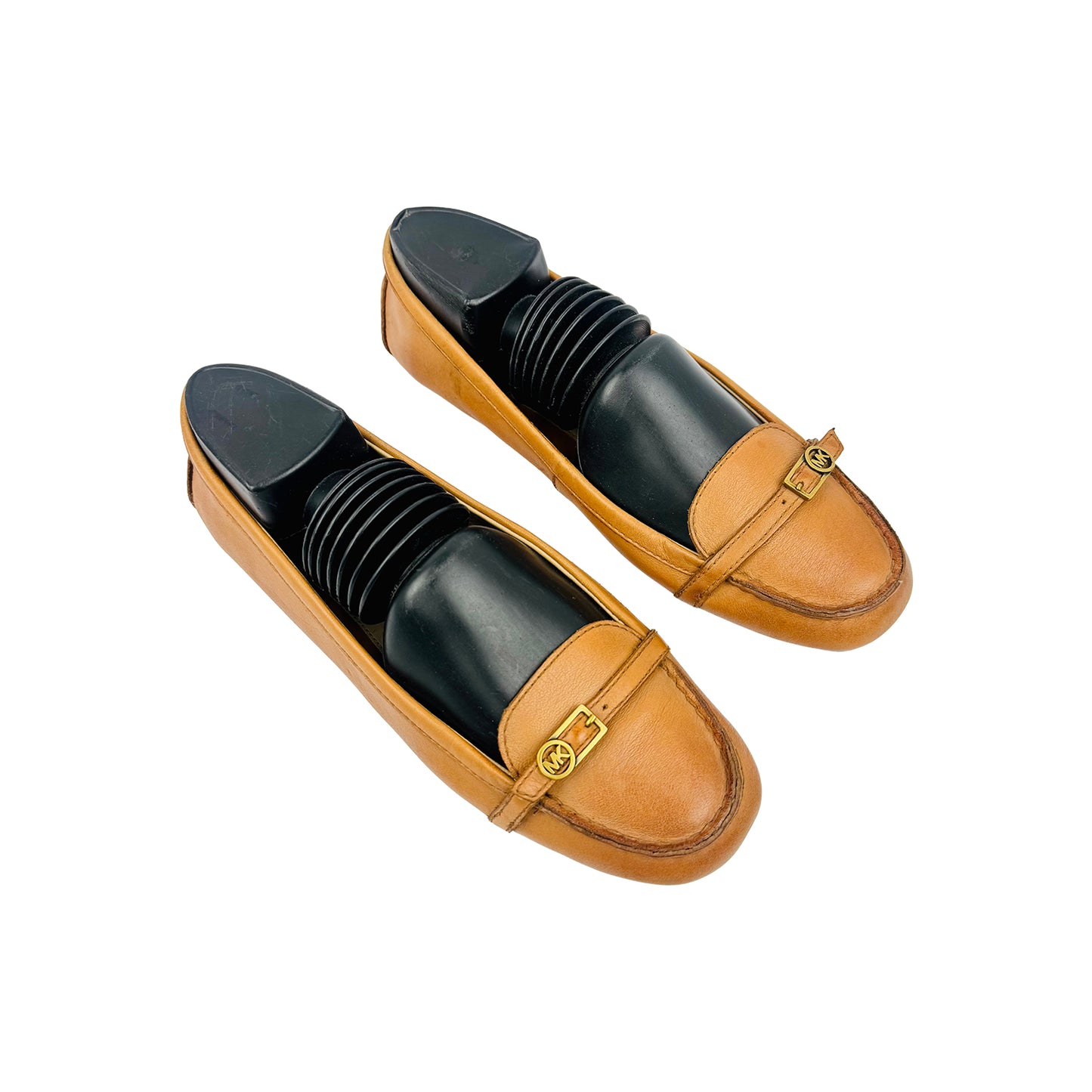 Michael Kors Brown MK Logo Buckle Loafers (Size 38.5)