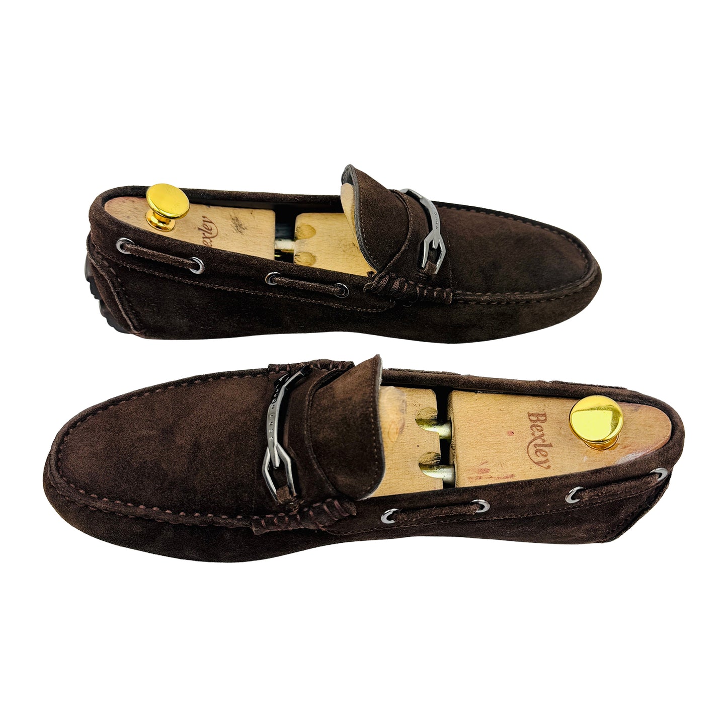 Hugo Boss Men's Brown Suede Bit Driving Loafers (Size 43)