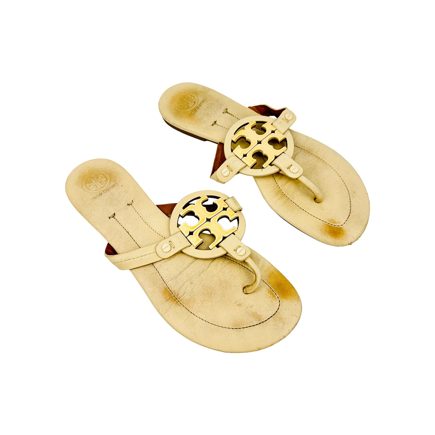 Tory Burch Miller Beige Sandal Slippers (Size 39) - 51158688