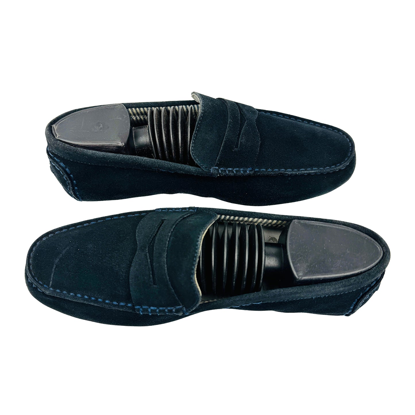 Armani Jeans Men's Navy Suede Loafers (Size 41)