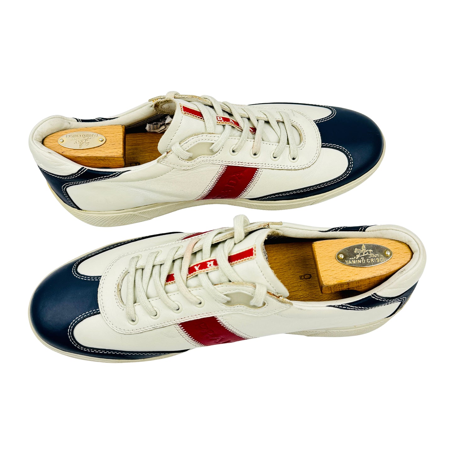 Prada America's Cup Red Line Sneakers (Size 43/43.5)