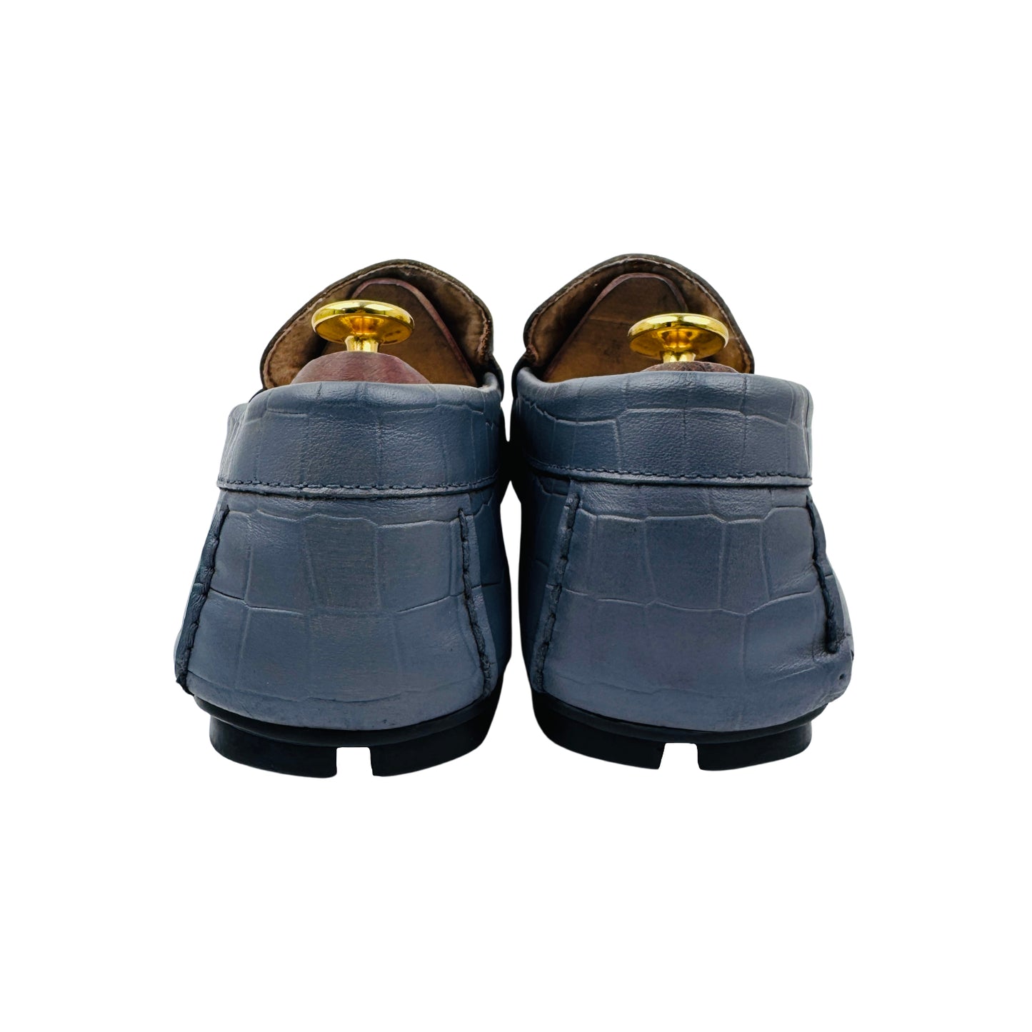 Dune London Men's Croc-Embossed Leather Loafers (Size 43.5)