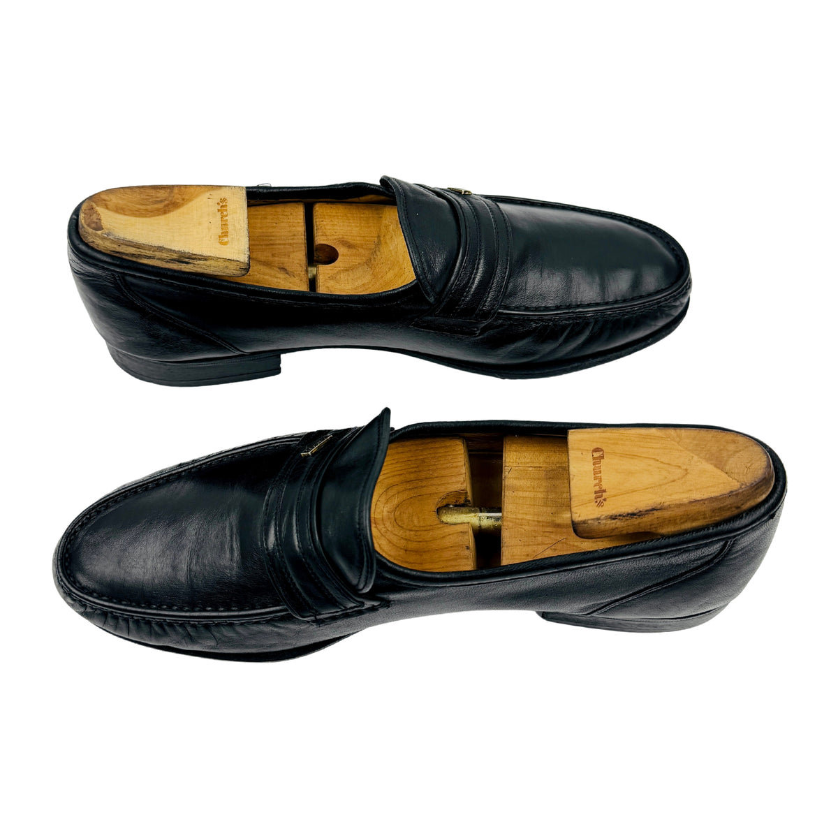 Bally Men's Formal Black Leather Italian Loafers (Size 43)