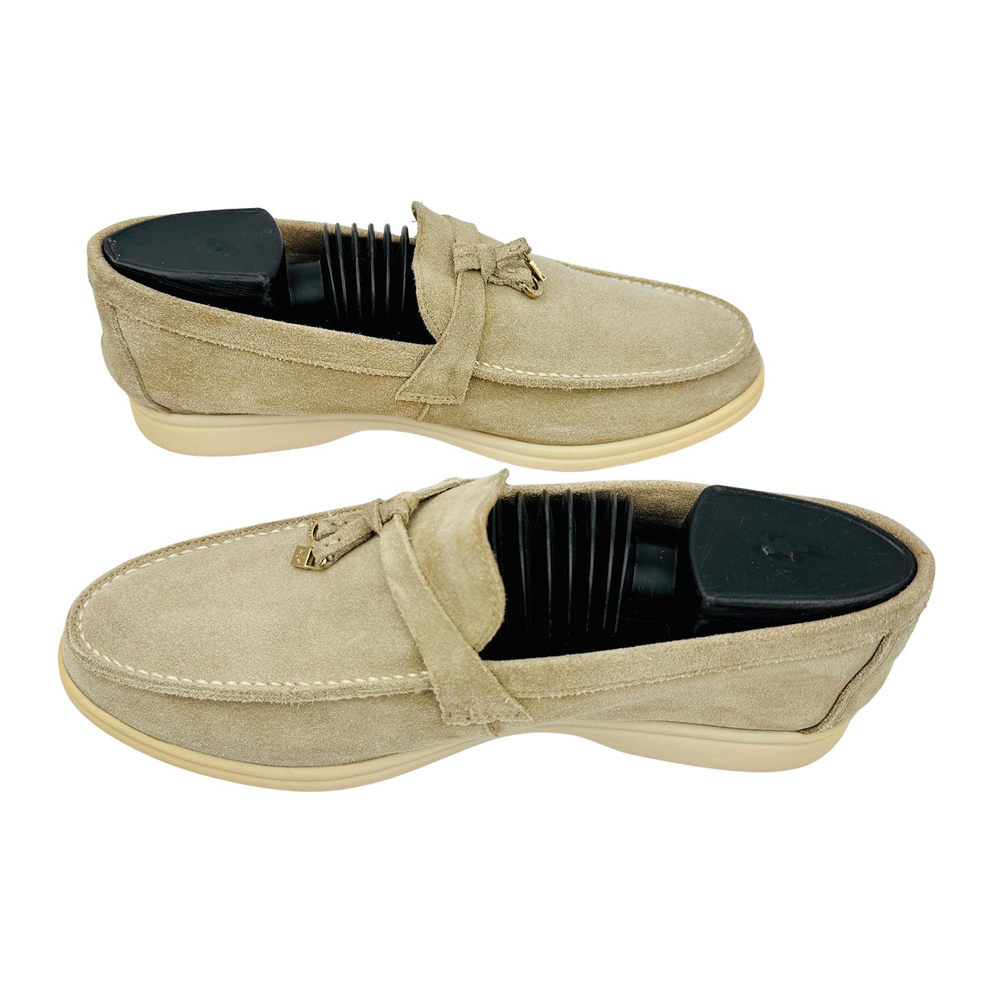 Loro Piana Summer Walk Beige Loafers (Size 40/40.5) - H 18068