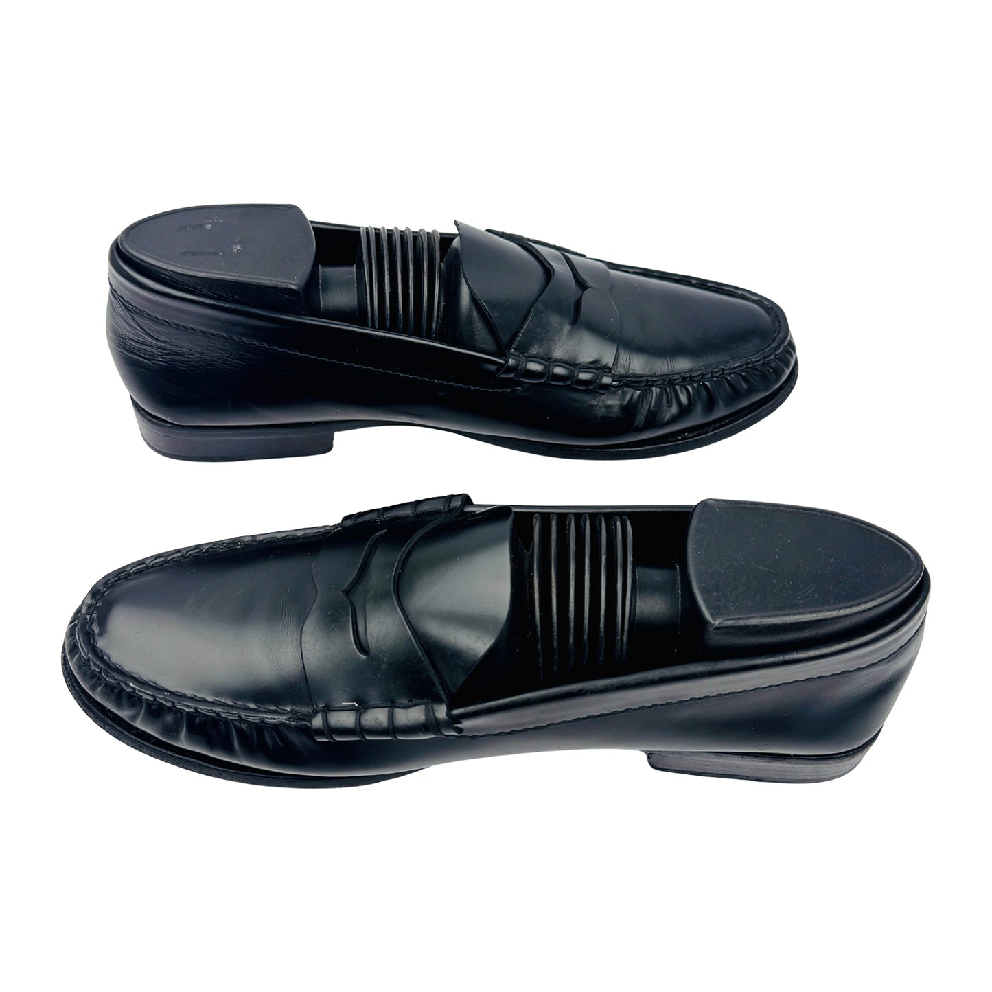 Tod's Women's Black Leather Penny Loafers (Size 38/38.5)