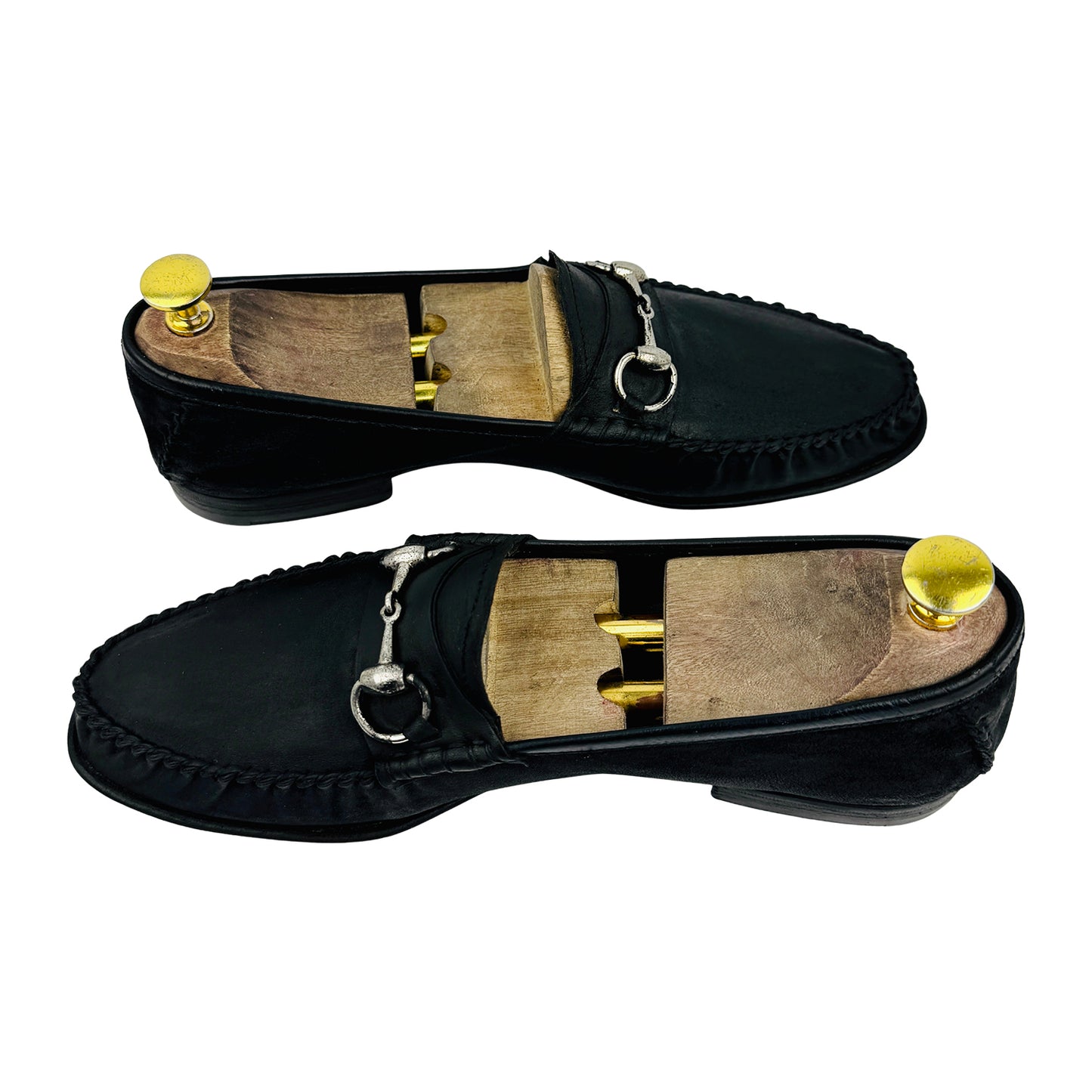 Gucci Black Leather Horsebit Loafers (Size 41.5)