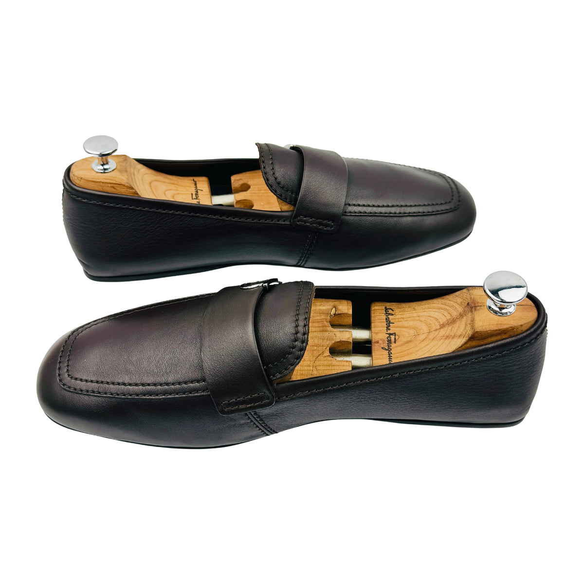 Salvatore Ferragamo Debros Leather Loafers (Size 44/44.5)
