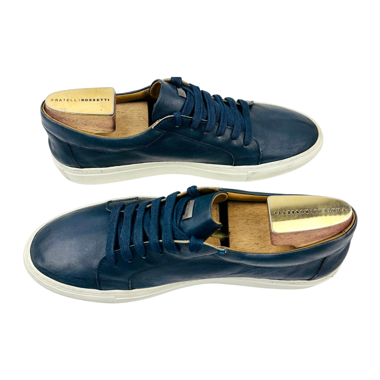 Cerruti 1881 Men's Navy Leather Sneakers (Size 43)