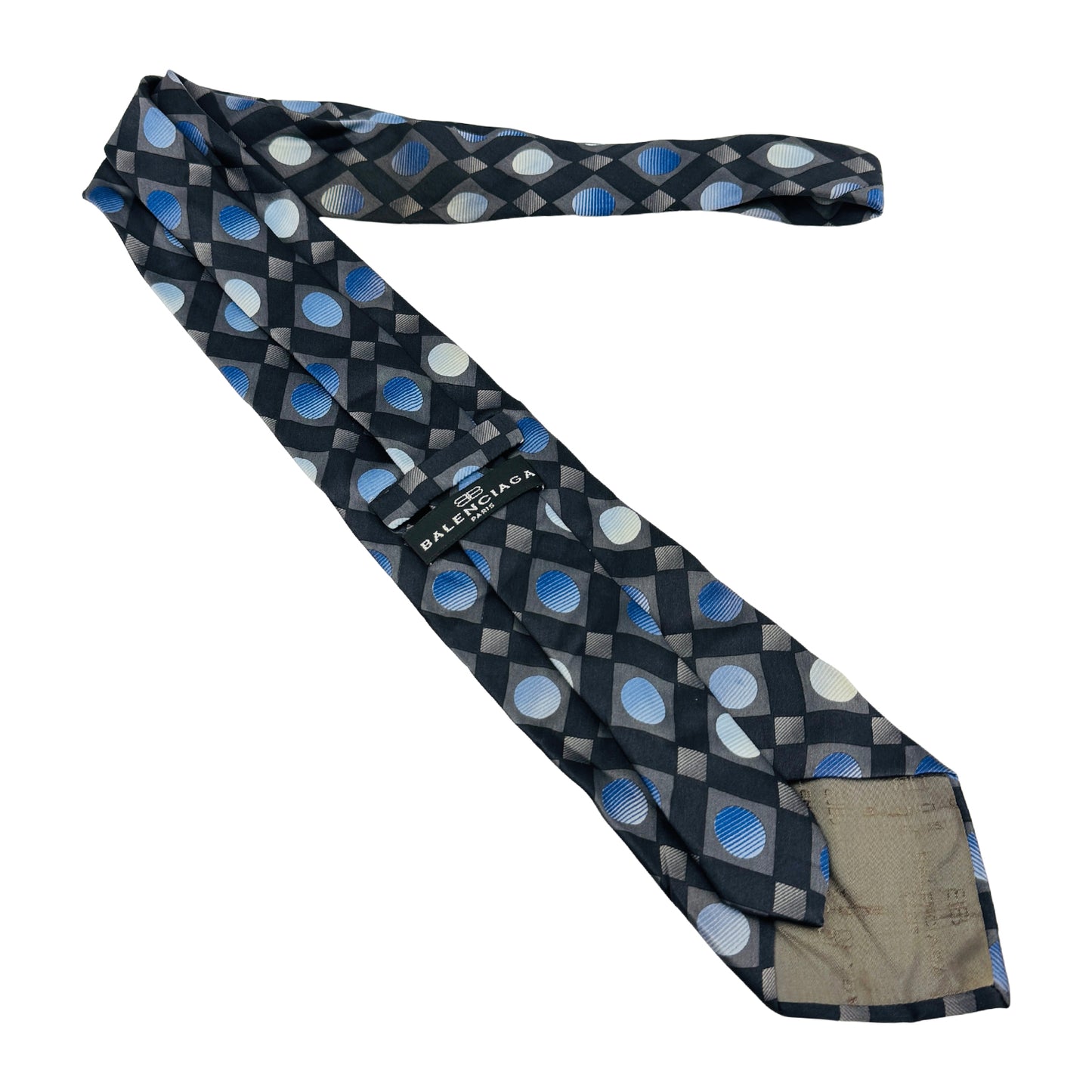 Balenciaga Black 'Geometric Pattern' Tie (Size Regular)