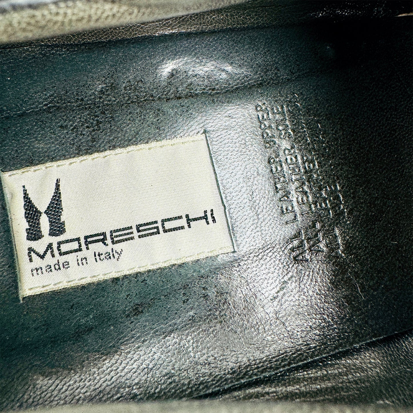 Moreschi Black Textured Leather Derby Shoes (Size 45)