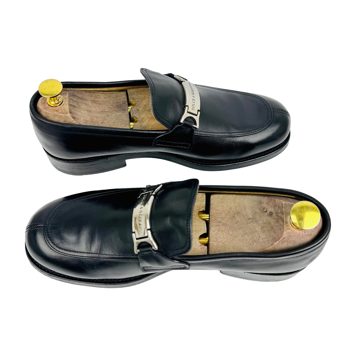 Dolce & Gabbana Black Genuine Leather Loafers (Size 42)