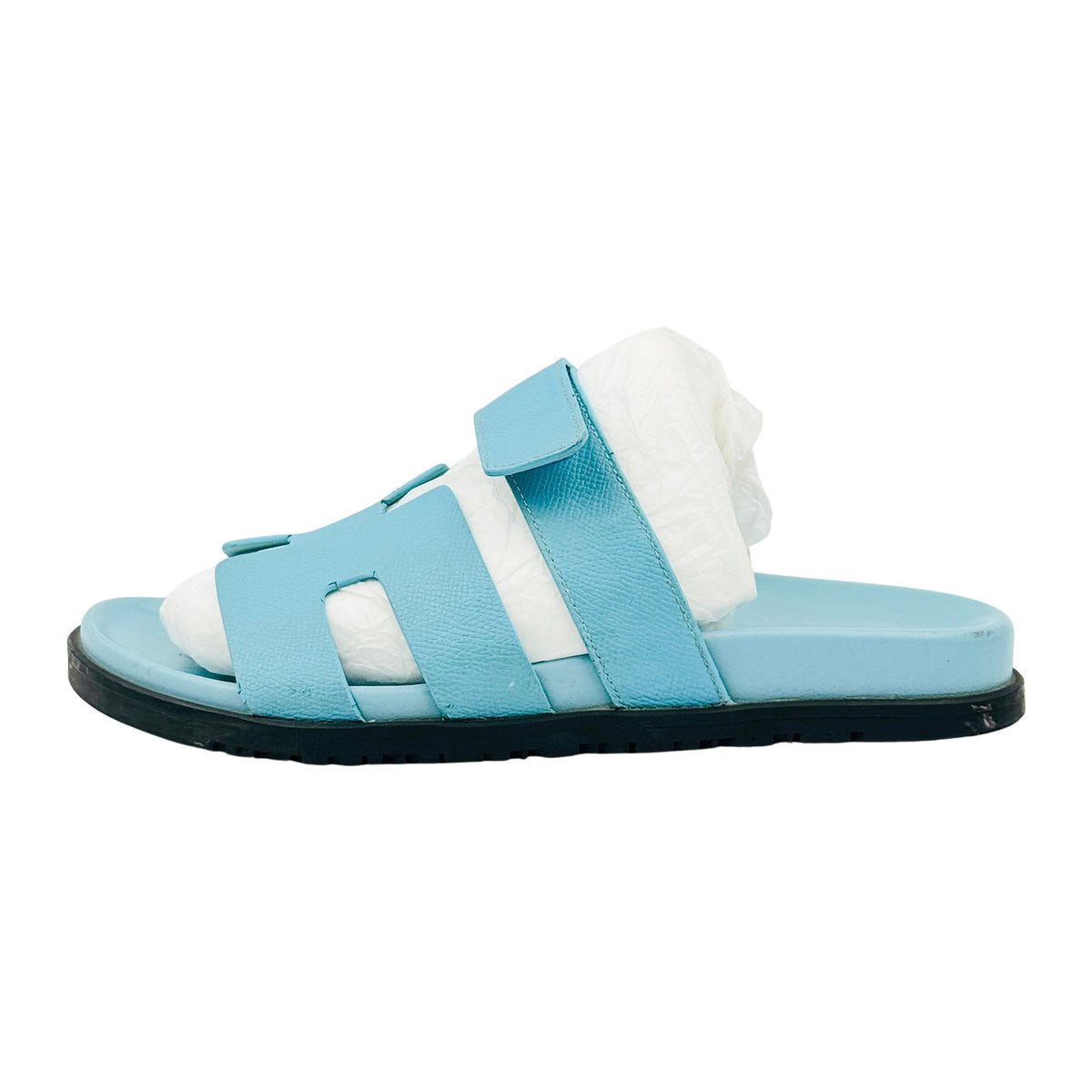 Hermes Chypre Celestial Blue Slides (Size 40) - H221830Z