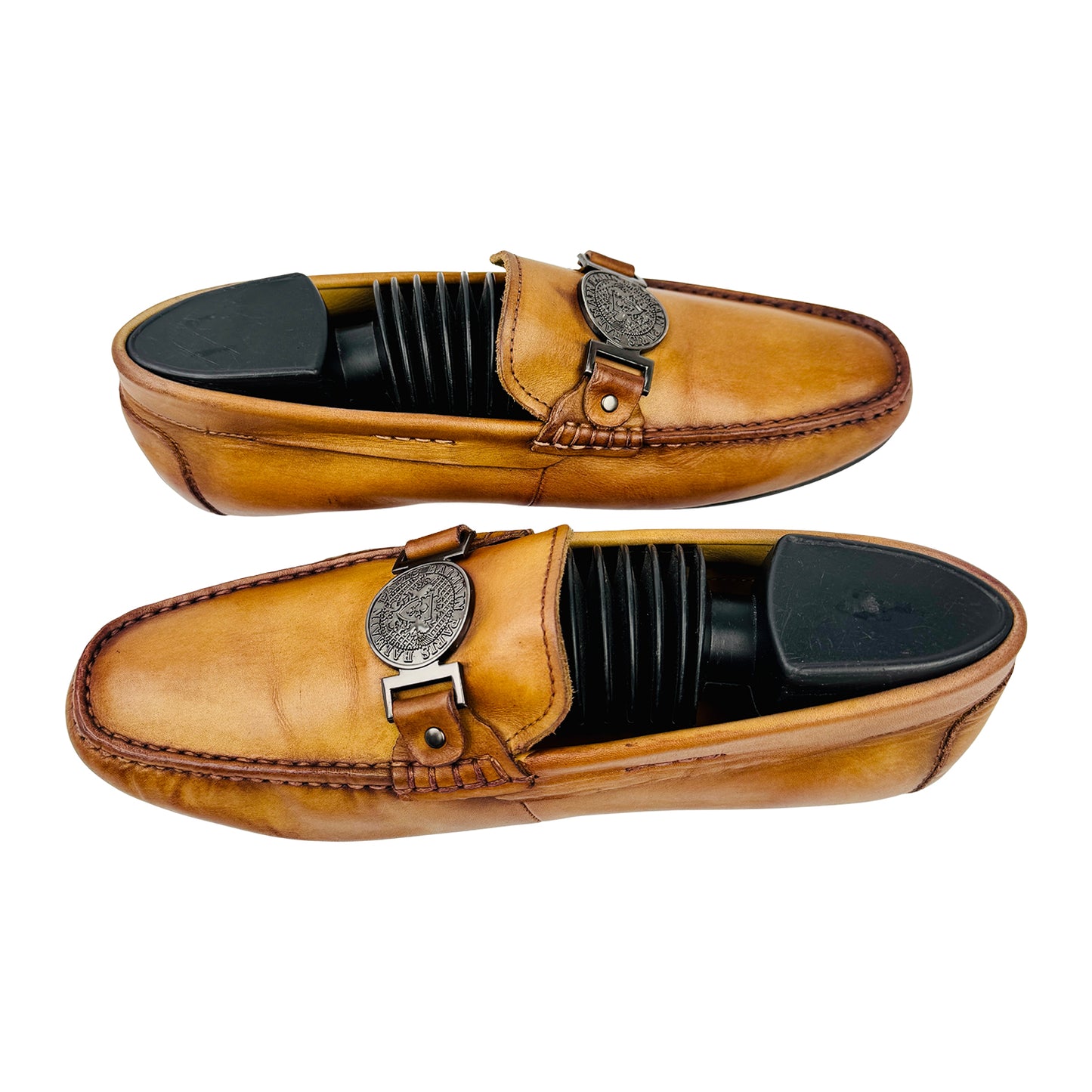 Balmain Men's Brown Leather Loafers (Size 41)