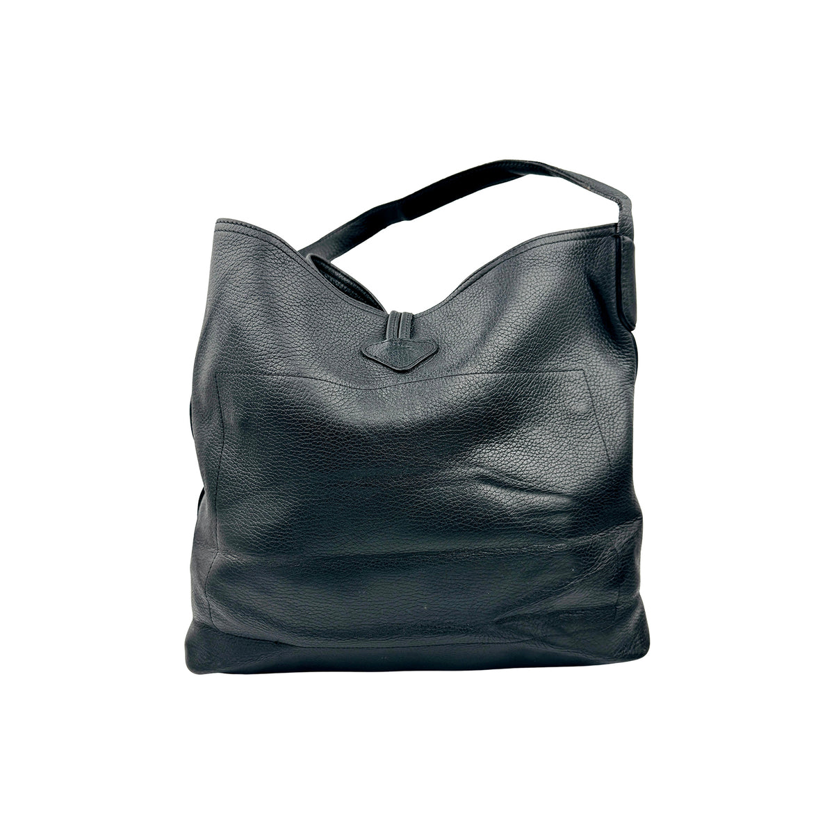 Longchamp Roseau Essential Black Leather Hobo Bag - 10129 968 001