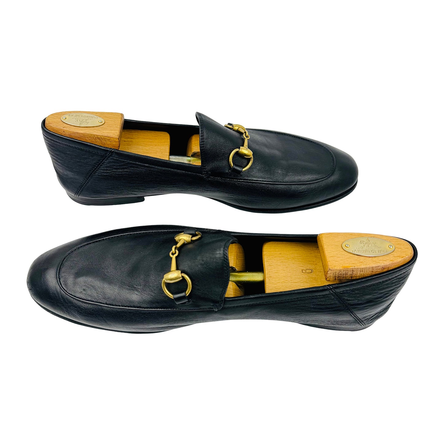 Gucci Men's Jordaan Black Leather Loafers (Size 43.5)