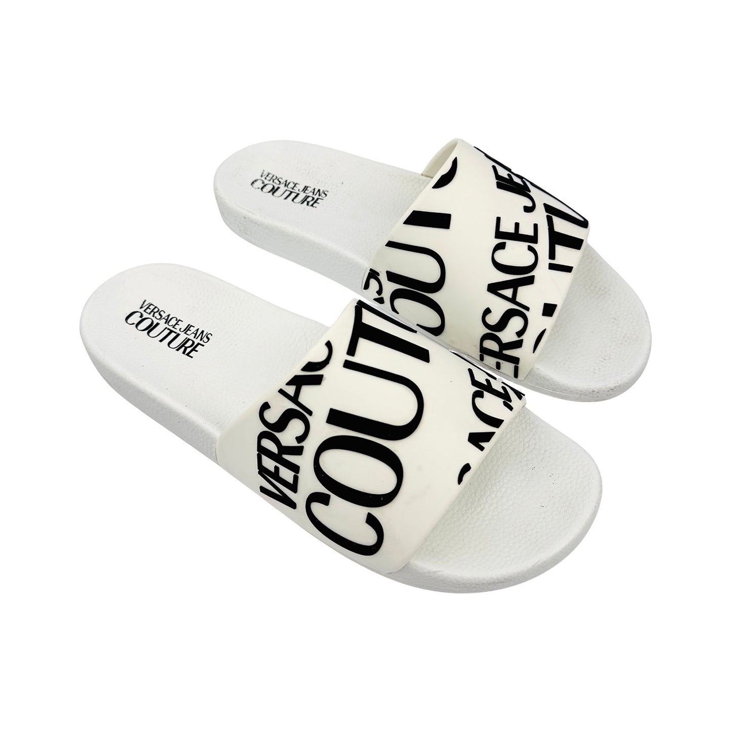 Versace Logo Slides (Size 43/43.5) - E73YA3SQ1‑E71352_E003
