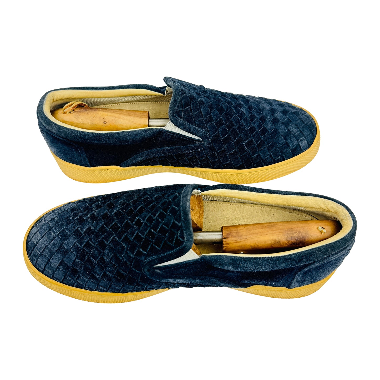 Bottega Veneta Navy Blue Suede Shoes (Size 41/41.5)